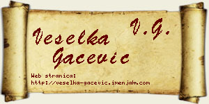 Veselka Gačević vizit kartica